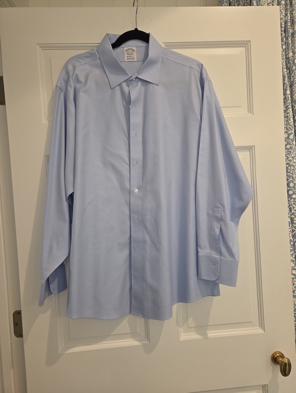 Brooks Brothers Light Blue Men's Dress Shirt - Classic Spread Collar